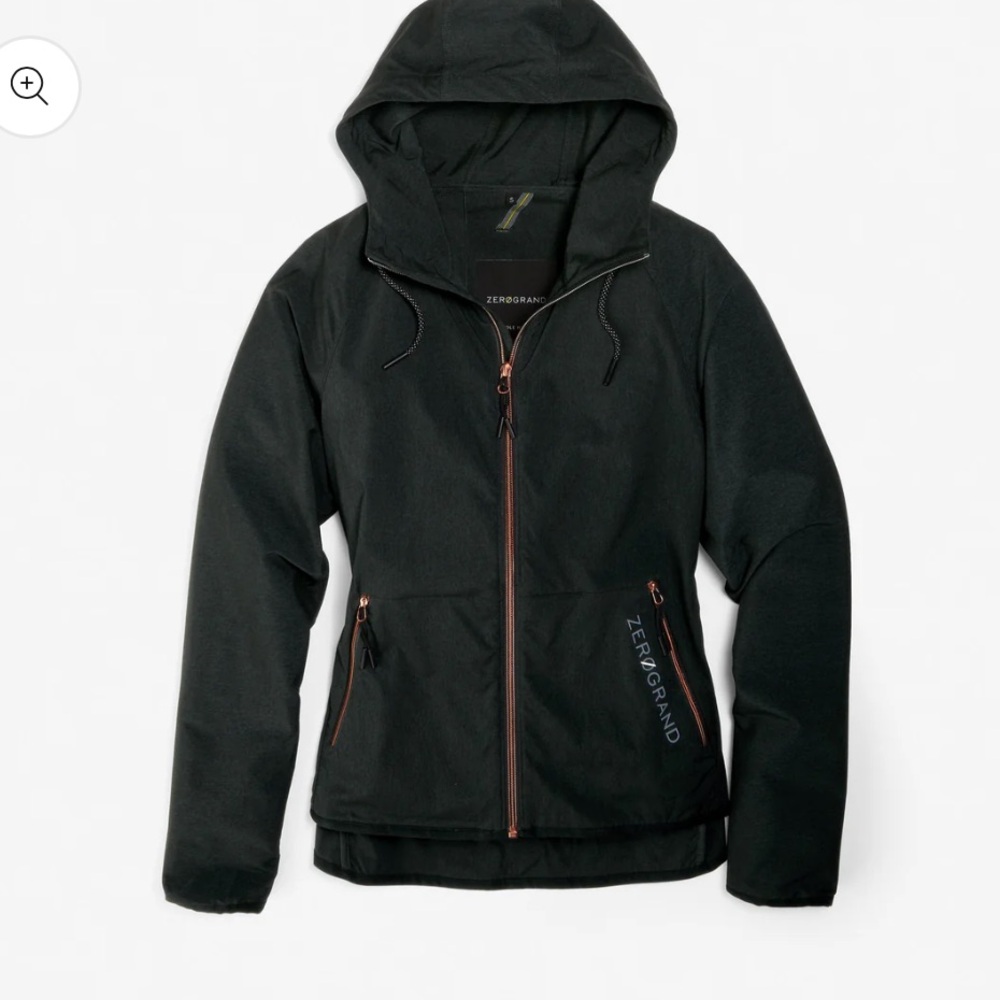 Cole Haan ZERØGRAND Packable Running Jacket in Black Size Large NWT